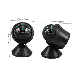 Mikinona Convenient Car Compass Ball for Vehicle Navigation Automobile Compasses Dashboard Direction for Outdoor Travel Camping