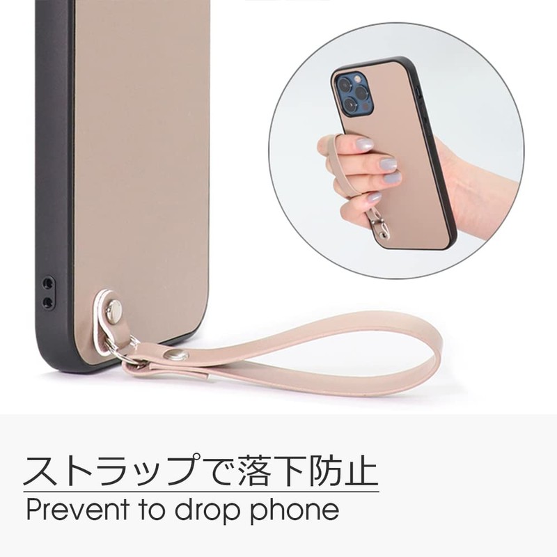 LOOF MACARON-SHELL AQUOS R9 / R10 ケース カバー ストラップ 本革