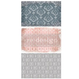 ReDesign Prima DELICATE CHARM Tissue Decoupage Paper for Furniture (3 Pack)
