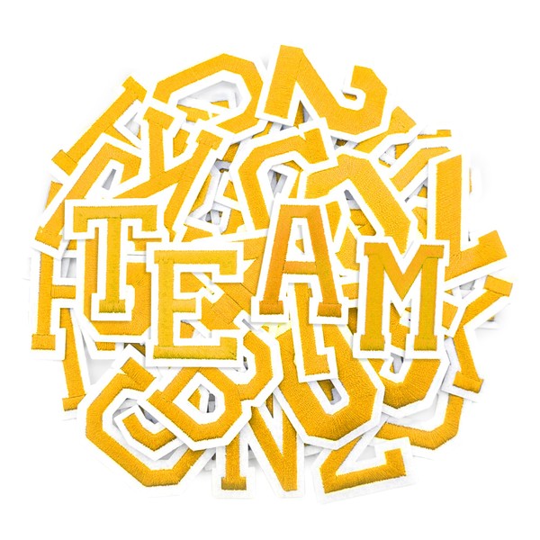 Crocode Tears Iron On Letter Patches for Clothing - 72pcs