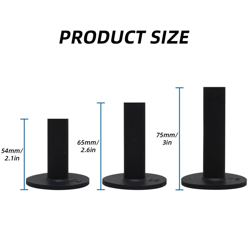 Scott Edward Golf Practice Tees, 3/4/11 Pieces Packed, Magnet Tee