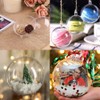 20 Pack Clear Plastic Fillable Ornament Ball 3.93''/100mm for Christmas,Holiday,