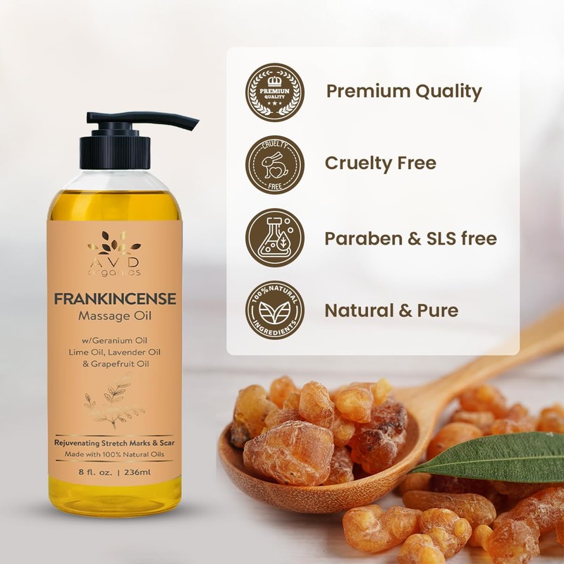 AVD Organics Frankincense Massage 236 ml