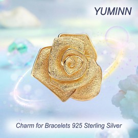 YUMINN Love and Heart Charms 925 Sterling Silver for Bracelets and Necklaces Pendant Beads Valentine's Day Mother's Day Jewellery Gifts for Women, Sterling Silver, Cubic Zirconia
