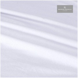 GC GAVENO CAVAILIA Luxury Flannel Plain Fitted Sheet, 100% Brushed Cotton Easy Care Accessory, Premium Soft & Cosy Bed Linen, White, Single Size Bedsheet