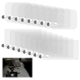 16pcs Windshield Dashcam Stickers, Weatherproof Electrostatic Film Transparent Sticker Durable and Reusable Car Sticker for Mounting Dash Cam