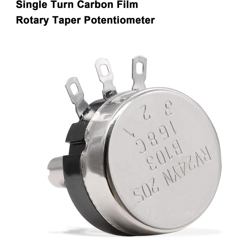 Taiss 2pcs RV24YN20S 10K Potentiometer Single Turn Carbon Film Rotary