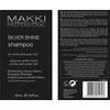 Makki Silver Shine Anti-Yellow Shampoo for White, Grey, Bleached and