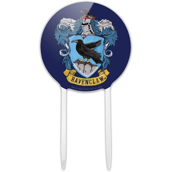 GRAPHICS & MORE Acrylic Harry Potter Ravenclaw Painted Crest Cake Topper Party Decoration for Wedding Anniversary Birthday Graduation