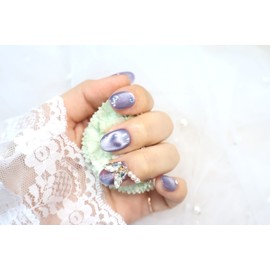 Handmade nail - magnet part 1. Narsha - Almond / 수제네일 - magnet part 1. 나르샤 - 아몬드