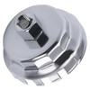 ELECHOI 64mm 14 Flutes/4 Slots Oil Filter Cap Wrench Removal