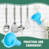 Lauwell Silicone Funnels 4 Pieces Wide Mouth Funnel Flexible Condiment