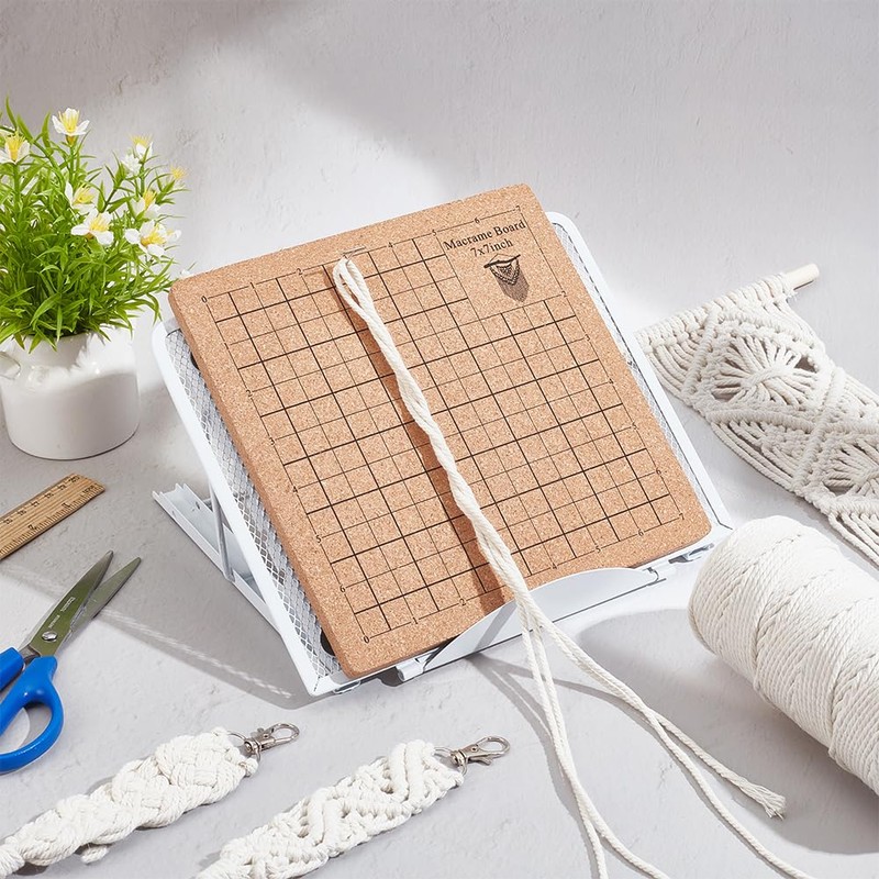 FREEBLOSS 8 x 8 inch Macrame Board Set, Macrame Board