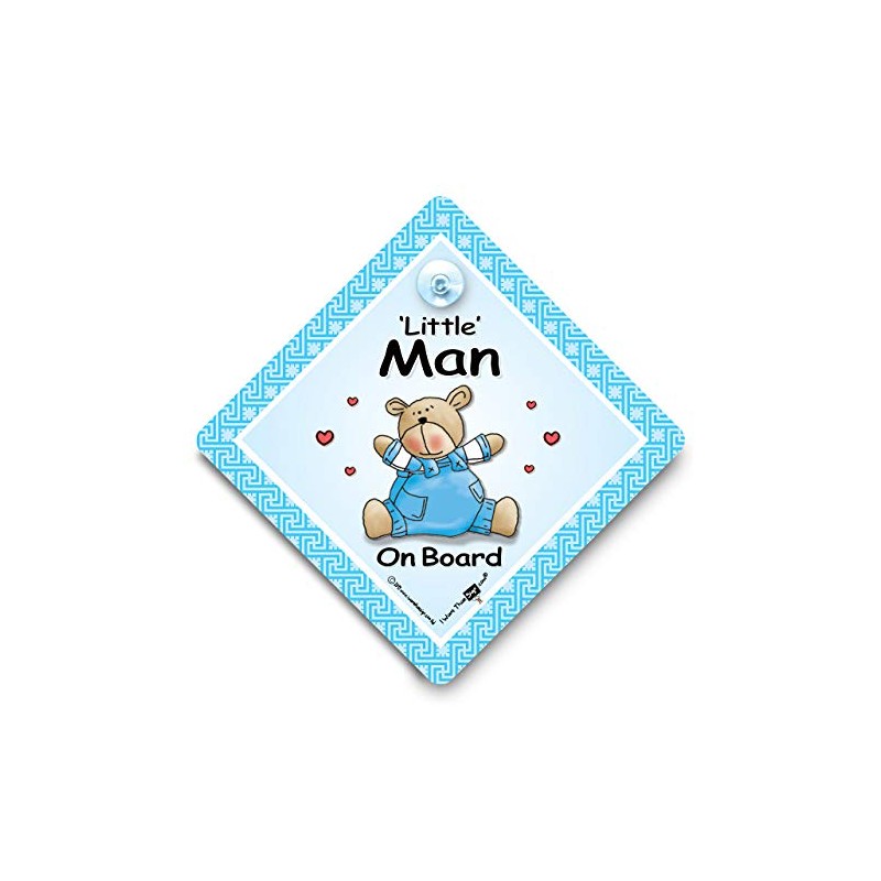 Little Man On Board Car Sign, Baby On Board Sign