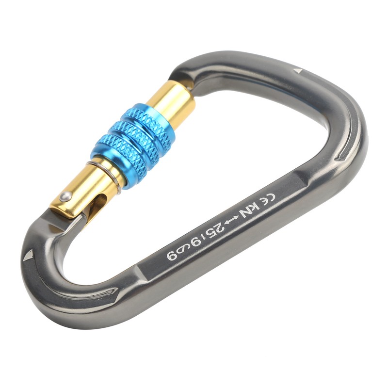 XINDA Climbing Carabiner Safety Buckle Quick Hanging D‑Type Screw Main