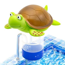 Floating Turtle Chlorine Dispenser - Fits 1 and 3 Inch Tablets Turtle Pool Float for Chlorine Tablets,Adjustable Dispenser and Holder Tablets for Large and Small Pools, Hot Tub, Spa Buniq