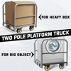 Panel Cart, Heavy Duty Flatbed Cart with 5In Swivel Caster