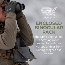 Marsupial Gear Enclosed Binocular Pack, Wolf/Coyote, Small