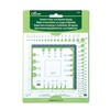 Clover Swatch Ruler & Needle Gauge, White