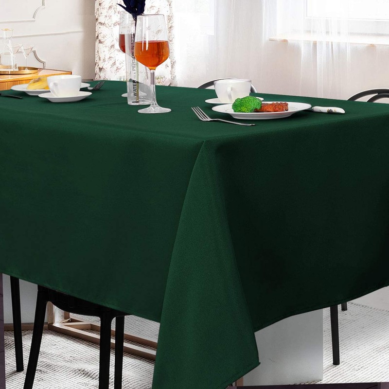 PiccoCasa Tablecloth Rectangle Wrinkle and Water Resistant, Table Cloth Wipe