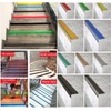 Vakerga 48 Inch Stair Nosing， L-Shaped Vinyl Stair Nosing Rubber