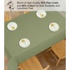 Table Cloth Rectangular 30% Linen and 70% Cotton Hem Stitched
