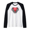 Angel Number 444 With Heart And Wings Of Angel Raglan