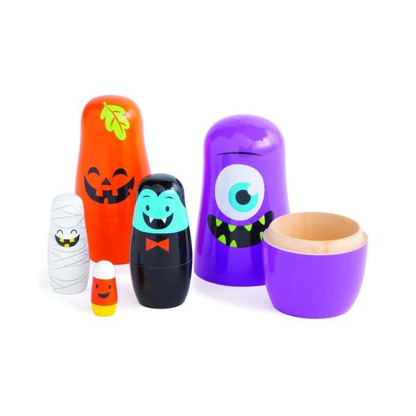 Halloween Character Nesting Dolls, 1 Set, 5 Pieces per Set, Great Halloween Prize, Decoration and Gift