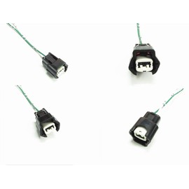 4 cables de repuesto para conector de inyector de combustible para Nissan Frontier Xterra Pickup 96-04 2.4 L