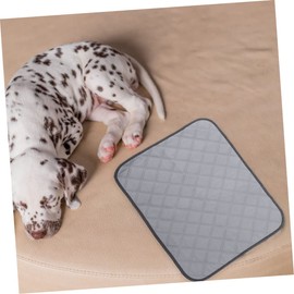 SUPVOX 2pcs Dog Urine Pad Pet Cage Supplies Wee Pads for Dogs Guinea Pig Liners for Cage Rabbit Pee Pad Washable Puppy Pee Pads Pet Cages for Small Animals Guinea Pig Potty Grey Polyester