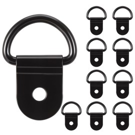 HonGien 10PCS D Rings Picture Hanging Hooks Heavy Duty D Rings Picture Hangers Anchor Iron Retaining Ring Hook for Truck, Camper, Warehouse, Boat, Cargo Control & Surface Moun