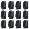 Carkio 1"x 2" Rectangle Black Plastic Tubing End Cap, Plug