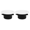 KJKVIVH 2 Pieces ABS Adjustable Round Soffit Exhaust Vent White