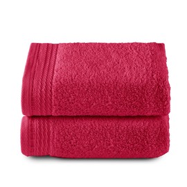 Top Towel - Premium - Large Bath Towels - Bath Towels -2 Hand Towels -50 x 100 cm - 100% Cotton - 600 g - Fuchsia