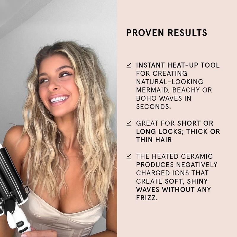 BondiBoost Wave Wand 3 Barrel Hair Waver (25mm / 1”)