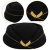 Unomor Women’S Airline Stewardess Beret Hat - Attendant Cap in
