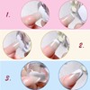 NICENEEDED Nail Art Stamp with Scrapes, Transparent Soft Clear Stamp