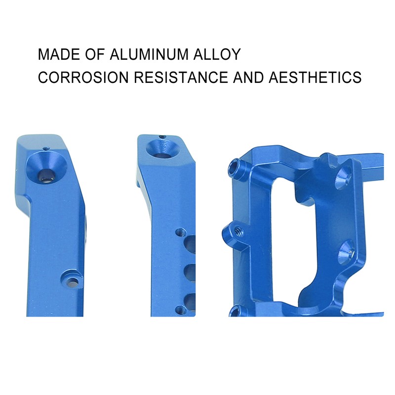 RC 1/18 Bumper Replacement Aluminum Alloy RC Front Rear Bumpers