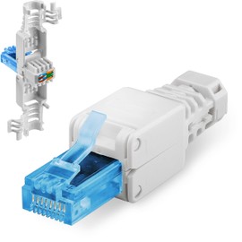 Tooless RJ45 Network Adapter Plug Cat6 A Tool Free Ethernet Plug