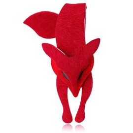 Fashion Fox Pin Brooch For Women Big Cute Acrylic Animals Brooch Lapel Pin Vintage Scarf Clip Female Jewelry