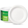 GREENESAGE Rigid 6 inch 100 Pack Heavy Duty Disposable Paper