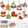 Sonwyoung 30 Sets Christmas Suncatchers Craft Kits, DIY Glow in