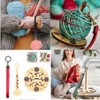 3Pcs Portable Wrist Yarn Holder,Wooden Yarn Organizer to Prevent Entanglement,