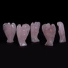 Justinstones Carved Rose Quartz Peace Angel Pocket Guardian Angel Healing