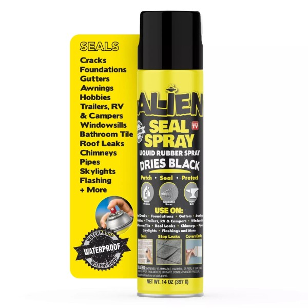 ALIEN TAPE Heavy Duty Liquid Sealant Spray Waterproof Air Tight