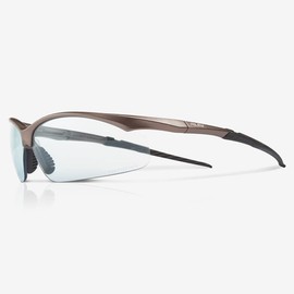 Riley Steer Safety Glasses with Bronze Frame UV and Fog Resistant Protective Work Eyewear… (Blue Lens)