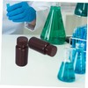 FELTECHELECTR 6pcs Wide Mouth Laboratory Reagent Bottles Storage Containers with