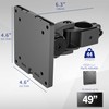 VIVO Steel Ultrawide Monitor Bracket Pole Mount with Removable 75mm