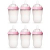 Comotomo Natural Feel 8oz. Bottle 6 Pack - Pink