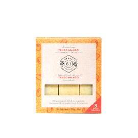 Crate 61, Vegan Natural Bar Soap, Tango Mango, 3 Pack, Handmade Soap With Premium Essential Oils, Cold Pressed Face And Body Bar Soap For Men And Women (4 oz, 3 Bars) Tango Mango 3 Pack